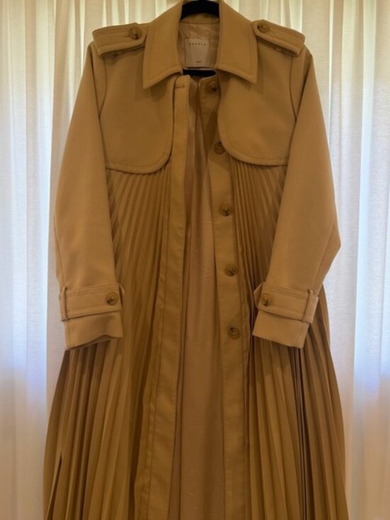 Sandro Jackets & Blazers - Sandro Vino Pleated Trench Coat New Sz 38